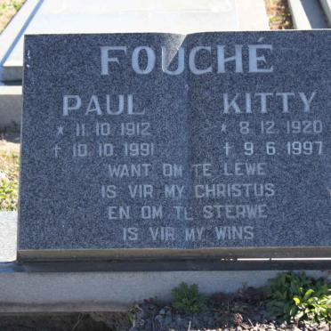 FOUCHE Paul 1912-1991 &amp; Kitty 1920-1997