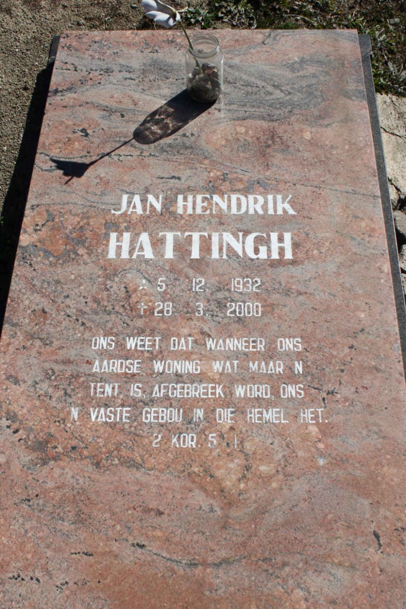 HATTINGH Jan Hendrik 1932-2000