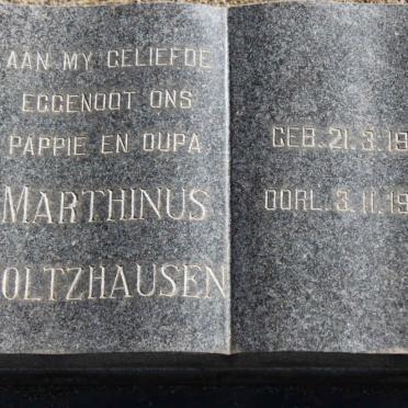 HOLTZHAUSEN Marthinus 1901-1969