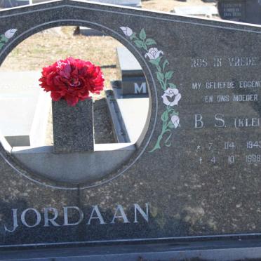 JORDAAN B.S. nee KLEIN 1943-1988