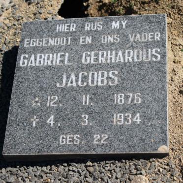 JACOBS Gabriel Gerhardus 1876-1934