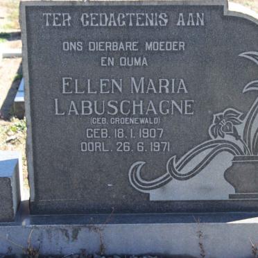 LABUSCHAGNE Ellen Maria nee GROENEWALD 1907-1971