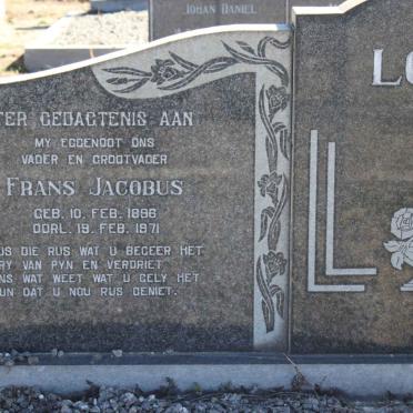 LOTZ Frans Jacobus 1896-1971 &amp; Susanna Elizabeth Jacoba 1906-1994 