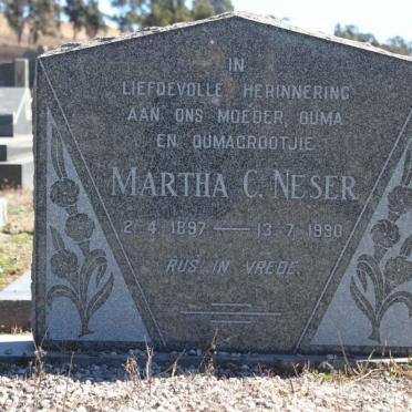 NESER Martha C. 1897-1990