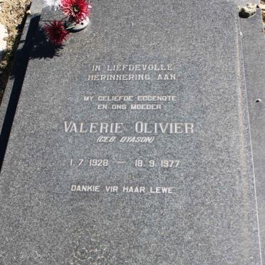 OLIVIER Valerie nee DYASON 1928-1977