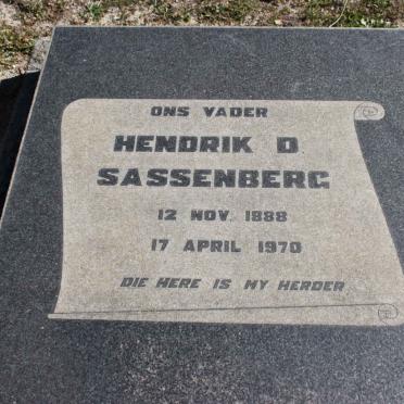SASSENBERG Hendrik D. 1888-1970
