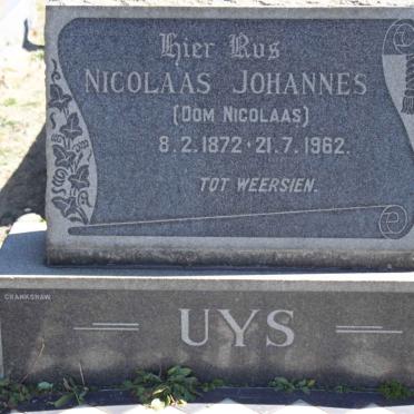 UYS Nicolaas Johannes 1872-1962