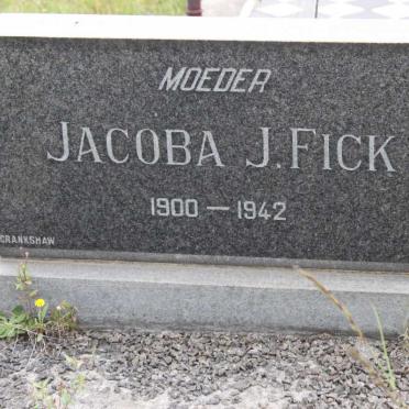 FICK Jacoba J. 1900-1942