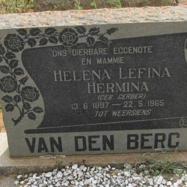 BERG Helena Lefina Hermina, van den nee GERBER 1897-1965