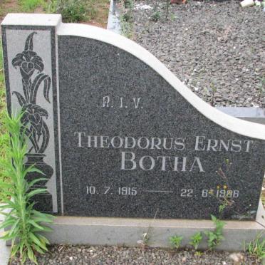 BOTHA Theodorus Ernst 1915-1986