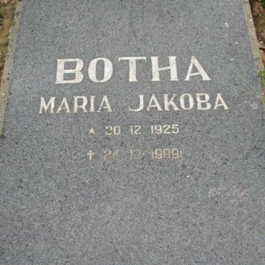 BOTHA Pieter Johannes 1920-1988 &amp; Maria Jakoba 1925-1999