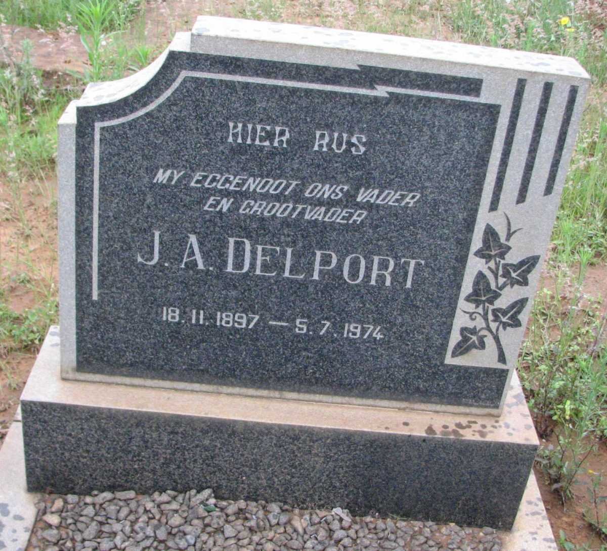 DELPORT J.A. 1897-1974