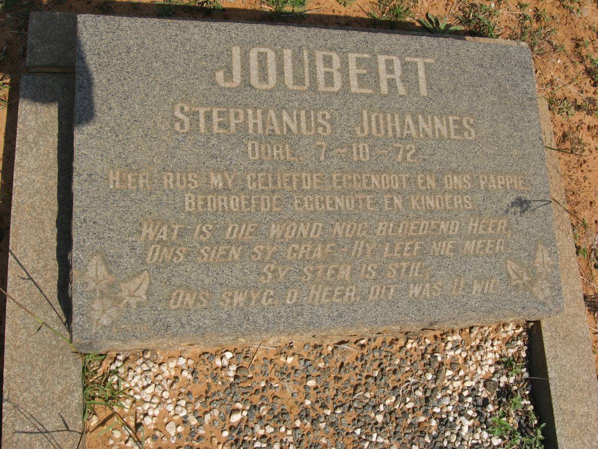 JOUBERT Stephanus Johannes -1972