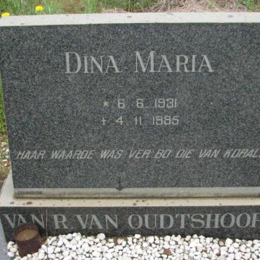 OUDTSHOORN Dina Maria, van R. van 1931-1985