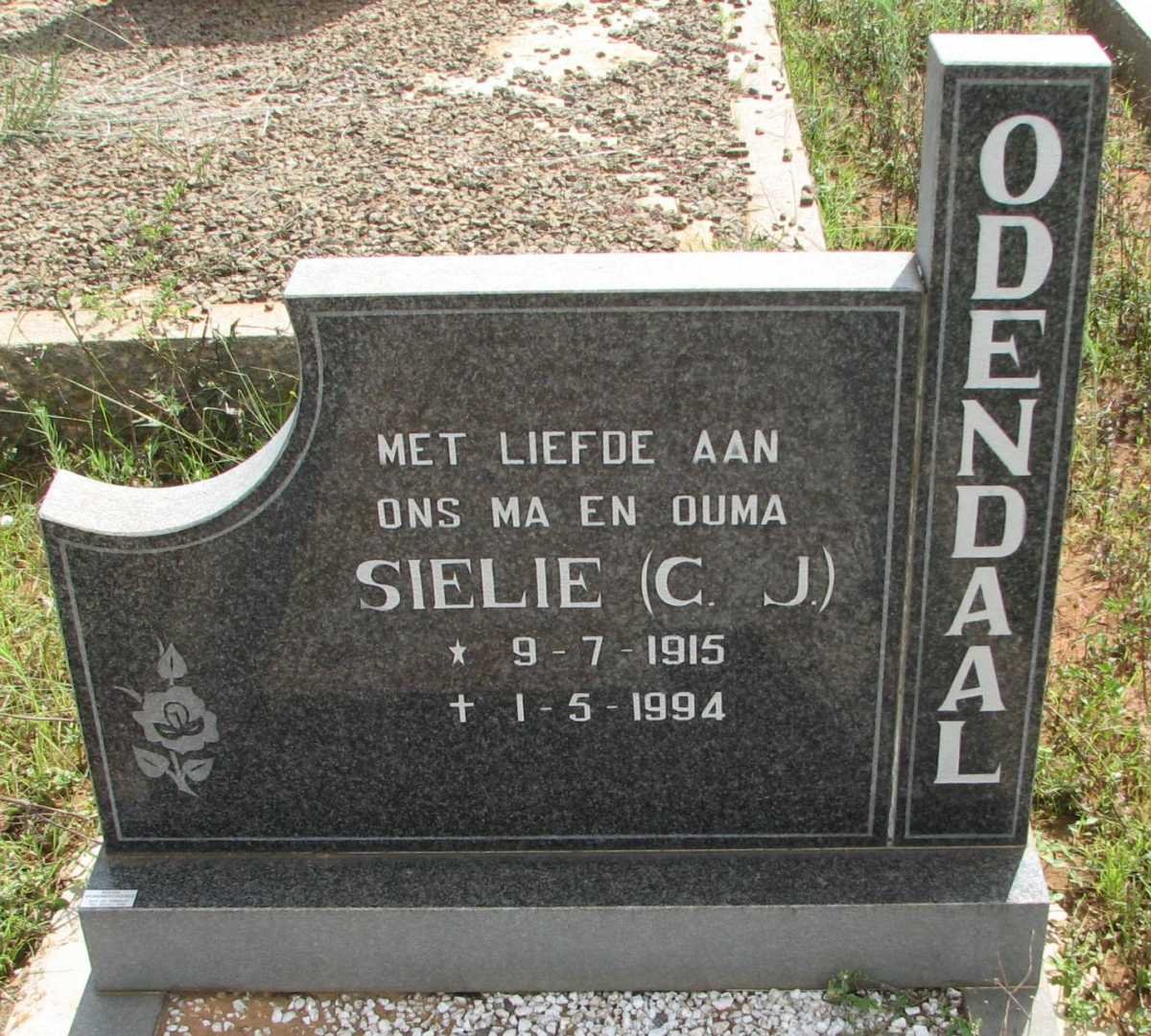 ODENDAAL C.J. 1915-1994