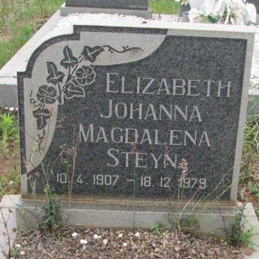 STEYN Elizabeth Johanna Magdalena 1907-1979