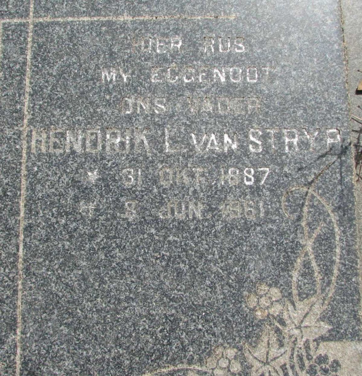 STRYP Hendrik L., van 1887-1961