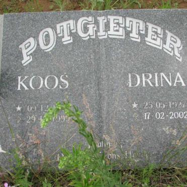 POTGIETER Koos 19??-1999 &amp; DrIna 1927-2002