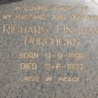 PURCOCKS Richard Fincham 1898-1987