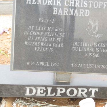DELPORT Hendrik Christoffel Barnard 1952-2006