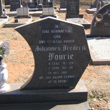 FOURIE Johannes Frederik 1942-1995