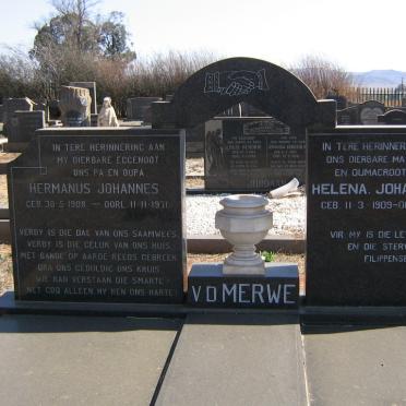 MERWE Hermanus Johannes, v.d. 1908-1971 &amp; Helena Johanna S.P. 1909-1993