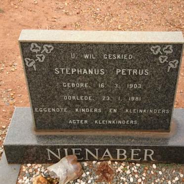NIENABER Stephanus Petrus 1903-1981