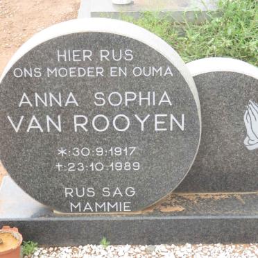 ROOYEN Anna Sophia, van 1917-1989