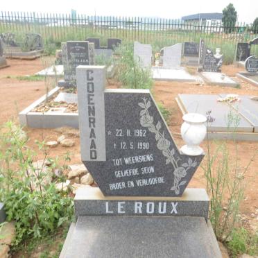 ROUX Coenraad, le 1962-1990