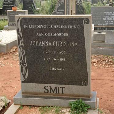 SMIT Johanna Christina 1935-1981