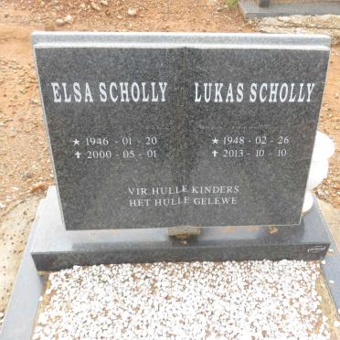 SCHOLLY Lukas 1948-2013 &amp; Elsa 1946-2000