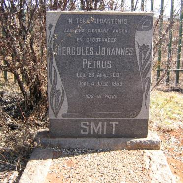 SMIT Hercules Johannes Petrus 1881-1956