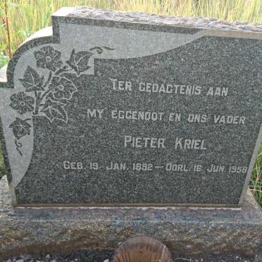 KRIEL Pieter 1892-1958