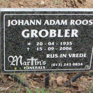 GROBLER Johann Adam Roos 1935-2006