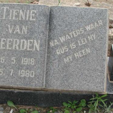 HEERDEN Tienie, van 1918-1980