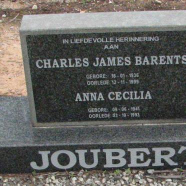 JOUBERT Charles James Barents 1936-1999 &amp; Anna Cecilia 1941-1993