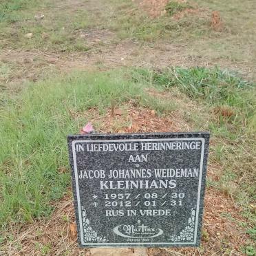 KLEINHANS Jacob Johannes Weideman 1957-2012