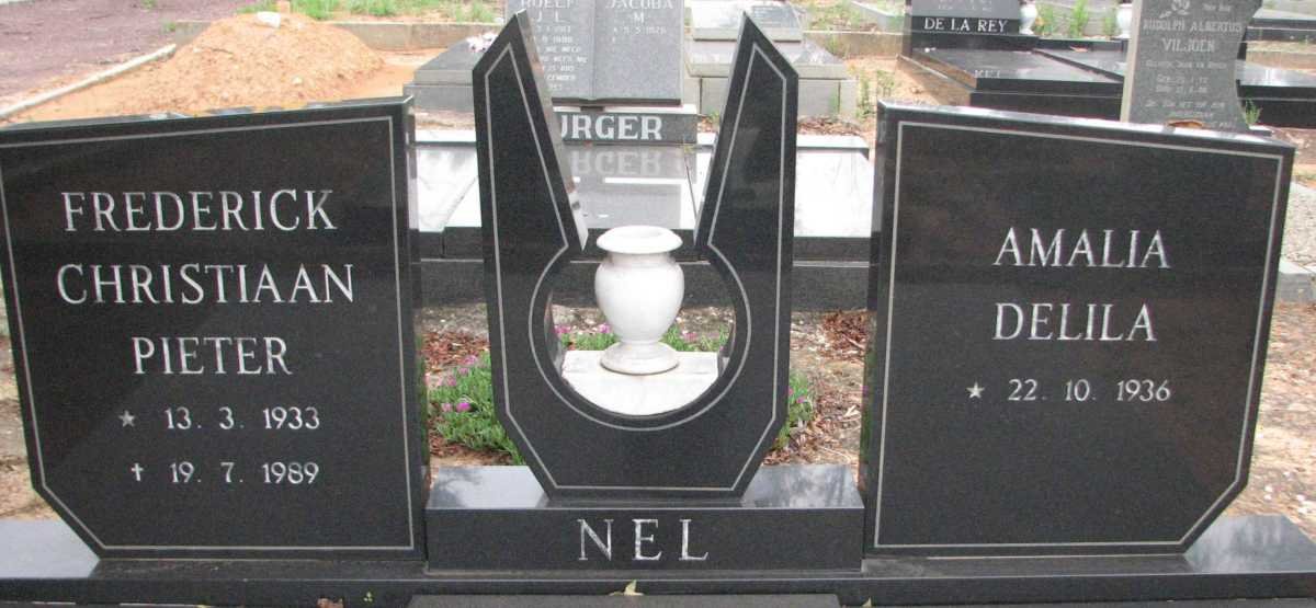 NEL Frederick Christiaan Pieter 1933-1989 &amp; Amalia Delila 1936-