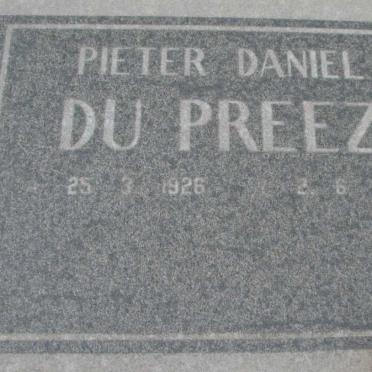 PREEZ Pieter Daniel, du 1926-1991