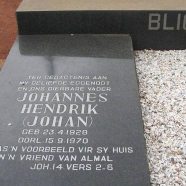 BLIGNAUT Johannes Hendrik 1928-1970
