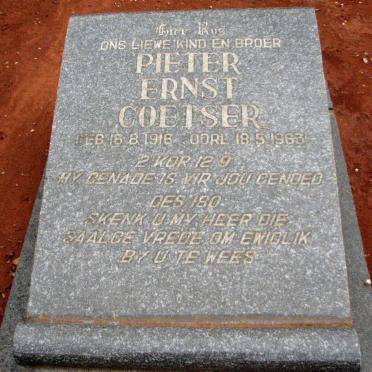 COETSER Pieter Ernst 1916-1963