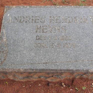 HEYNS Andries Hendrik 1882-1970
