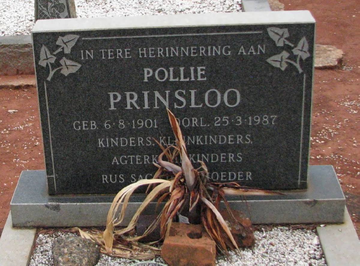 PRINSLOO Pollie 1901-1987