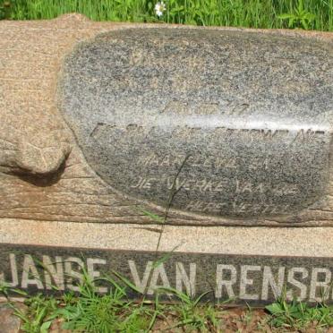 RENSBURG ?, Janse van