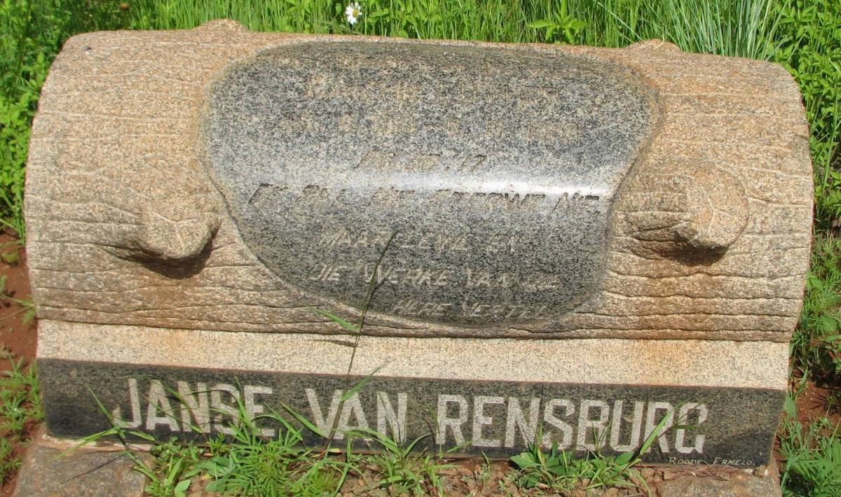 RENSBURG ?, Janse van