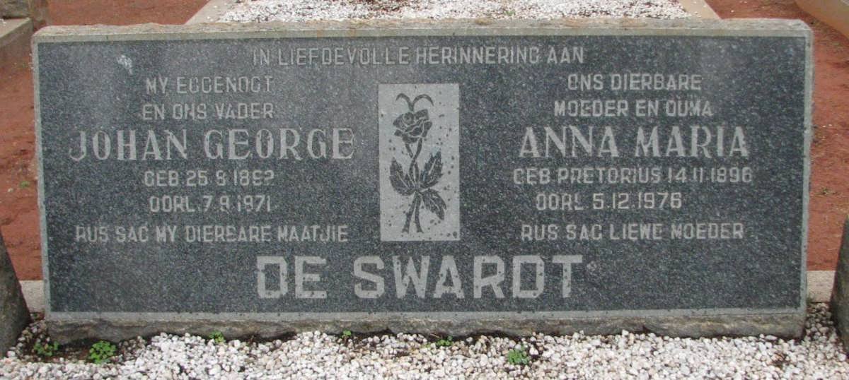 SWARDT Johan George, de 1892-1971 &amp; Anna Maria PRETORIUS 1896-1976