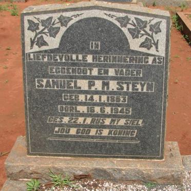 STEYN Samuel P.M. 1863-1945 &amp; Christina Susanna FERREIRA 1878-1955