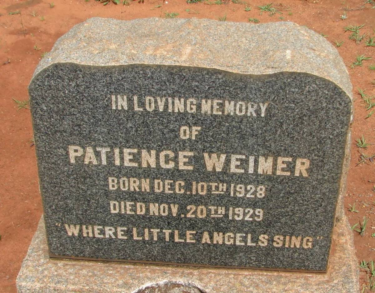 WEIMER Patience 1928-1929