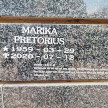 PRETORIUS Marika 1959-2020