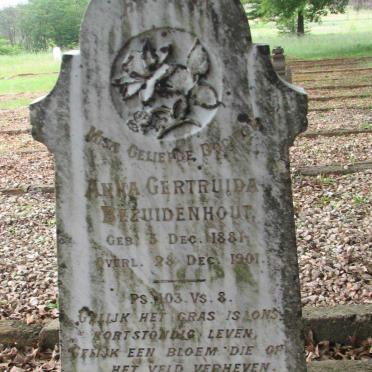 BEZUIDENHOUT Anna Gertruida 1881-1901